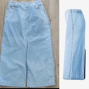 Vintage Ruff Hewn sailor midi skirt